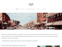 Tablet Screenshot of downtownwestbend.com